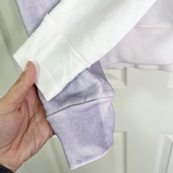 Zella Jamie Space Dye Crew Neck Long Sleeve Sweatshirt in Purple XS & S - Picture 5 of 11